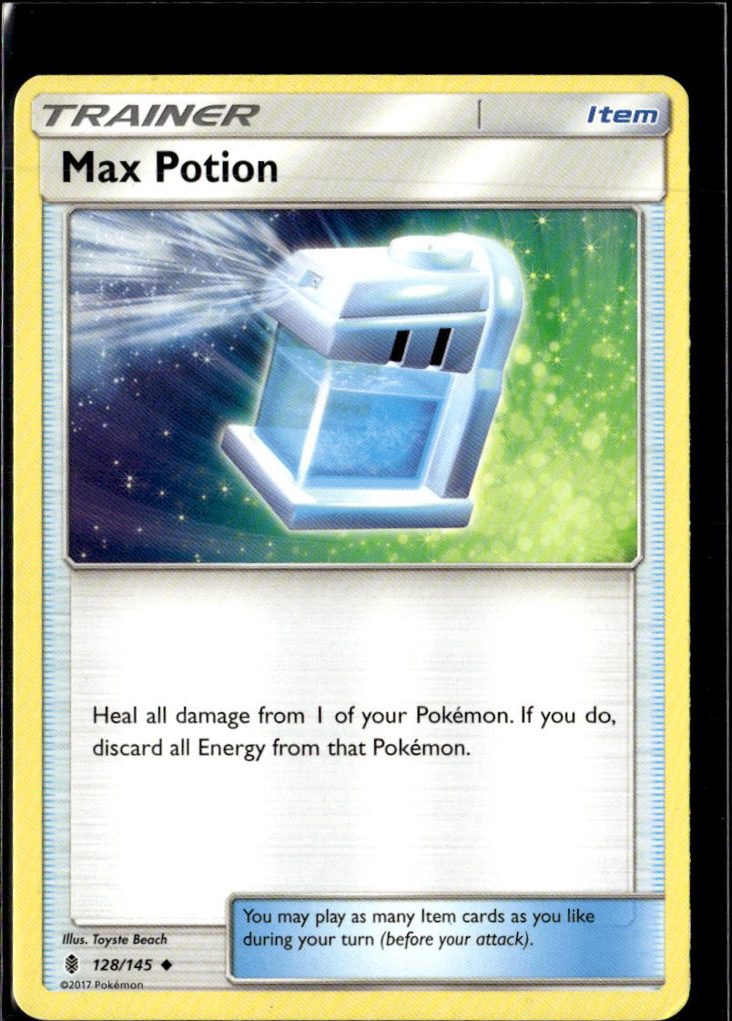 Pokemon Max Potion 128/145 Guardians Rising Non Holo Uncommon 2 Card Lot