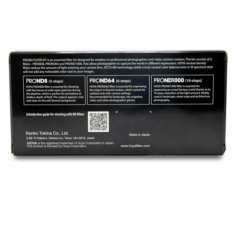 Hoya PRO ND Filter Kit ND8 + ND64 + ND1000 58mm - Image 4 of 4