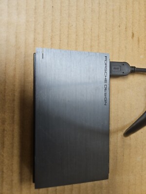 LACIE 1 TB - Porsche Design Slim Portable Hard Drive - Rare