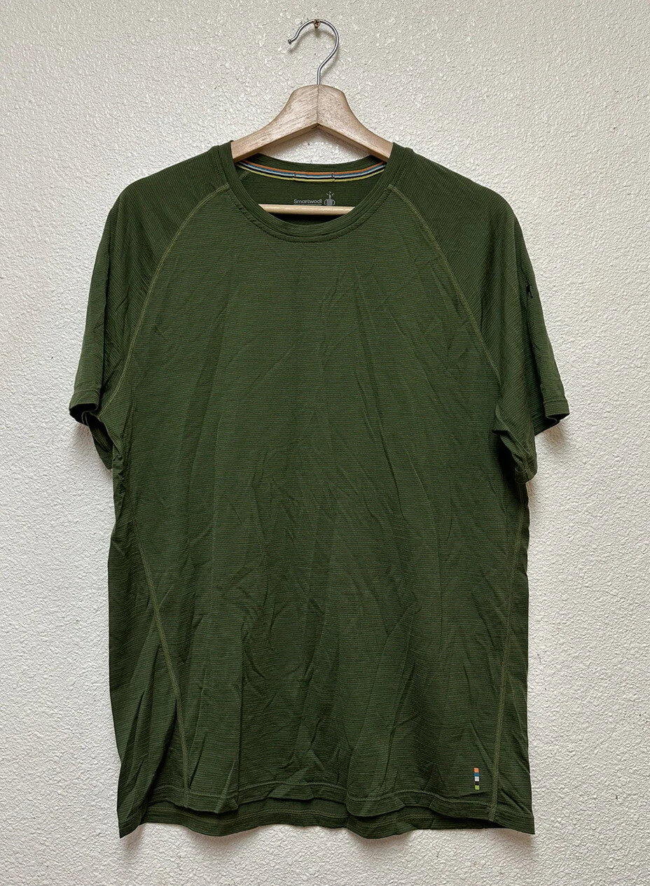 Smartwool Merino 150 Baselayer Short Sleeve - Green Men’s Sz L EUC