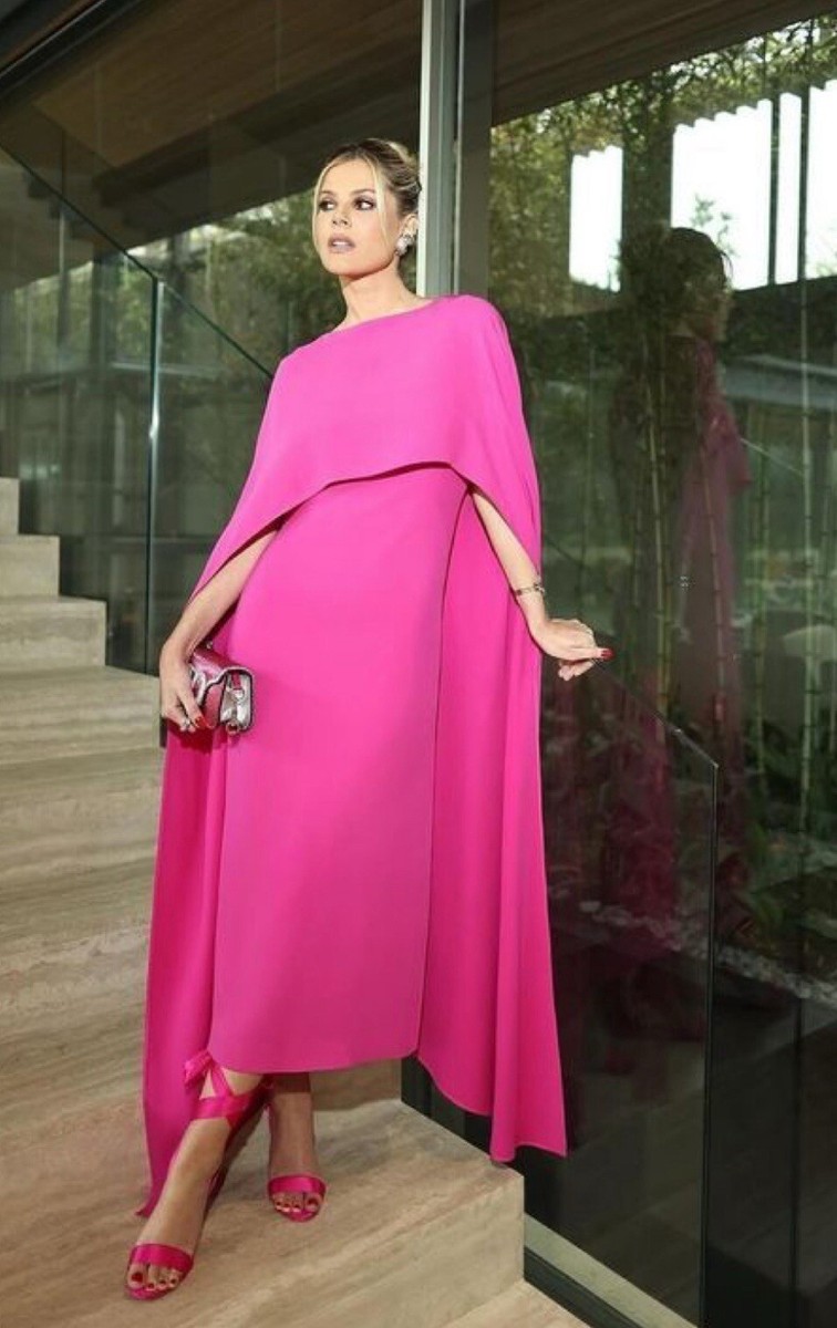 VALENTINO ワンピース Valentino cady midi dress514441 VALENTINO GARAVANI Cape-effect silk-cady midi dress | NET-A