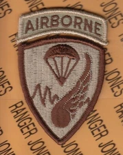 187th Airborne Regimental Combat Team ARCT RAKKASSANS desert DCU 3" patch tab