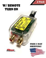 2PC High to Low 2-Channel Line Output RCA Converter with Built-in Remote Turn On