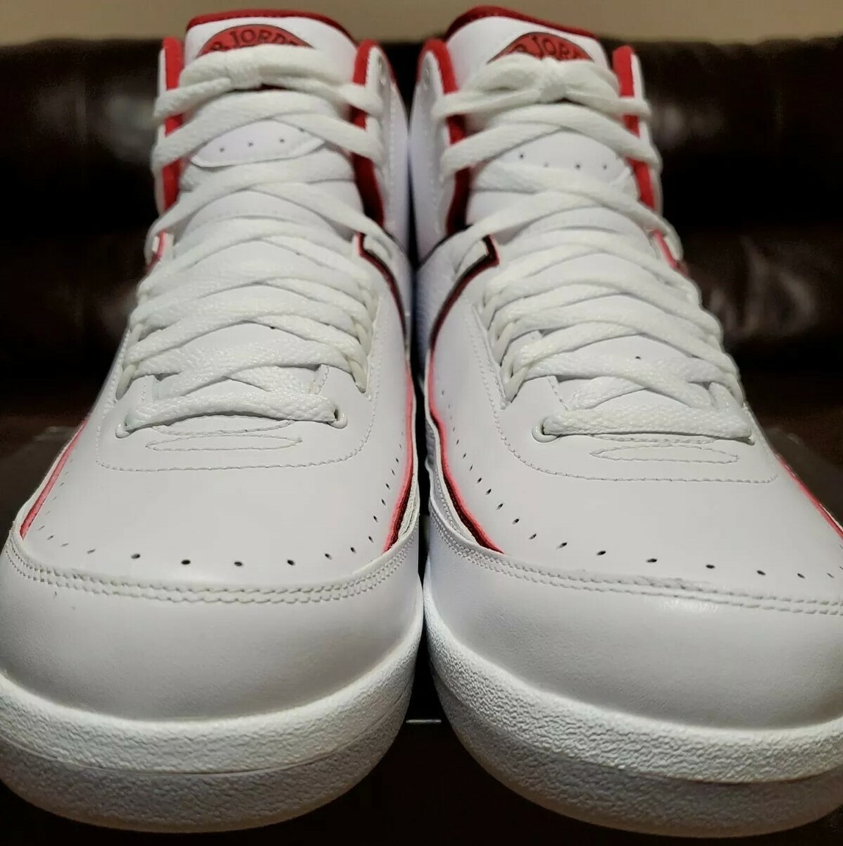 Air Jordan 2 RETORO ホワイト/レッド ハイカット Nike Air Jordan 2 Retro Origins White Fire Red DR8884-101