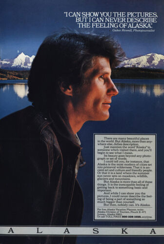1984 Alaska : publicité imprimée vintage Galen Rowell - Photo 1/1