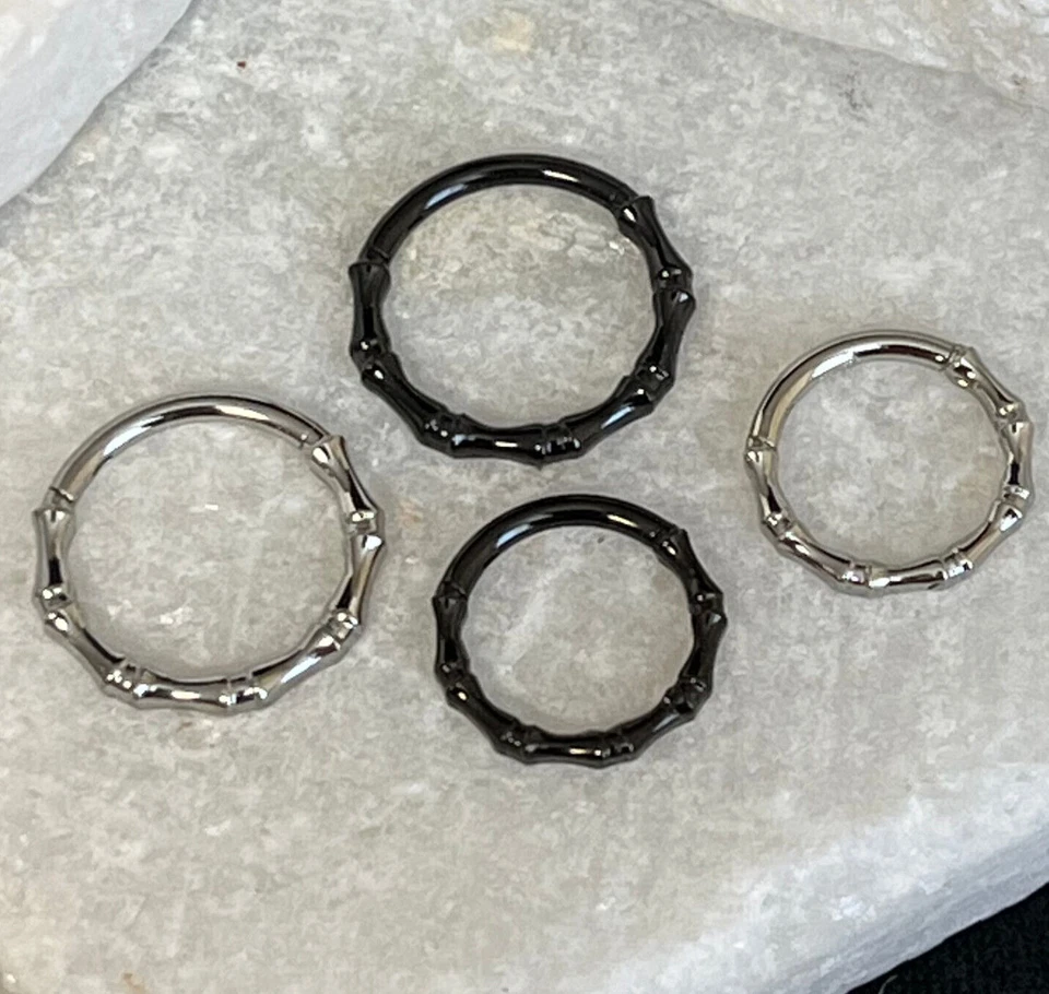 1 pieza Huesos Vinculados Estilo Bisagras Segmento Anillo Clicker Tabique Acero Quirúrgico 316L Foto 2 de 3