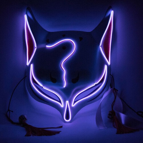 Halloween Lighted LED Fox Mask For Disco Party/Cosplay Party/Costume Party Mask - Picture 15 of 23