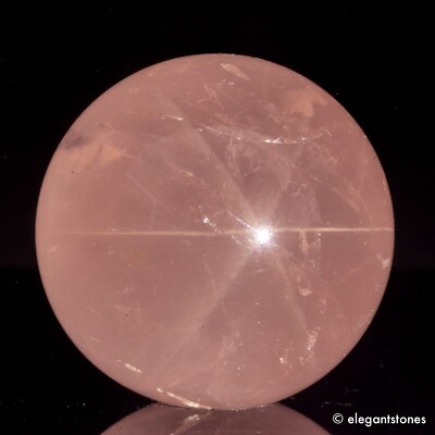 29g27mm STAR Rose Quartz Sphere Crystal Ball Natural Pink Healing Chakra Decor