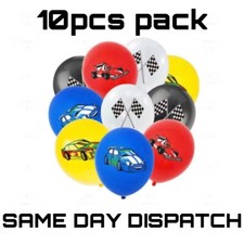 10pcs Racing Car 12" Latex Balloons Children's Birthday Party Decoration UK