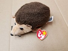 TY Beanie Baby Prickles The Hedgehog With Hologram On Tush Tag and Errors 1998