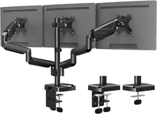 MOUNTUP Triple Monitor Mount - Monitor Desk Mount for 3 Computer Screens