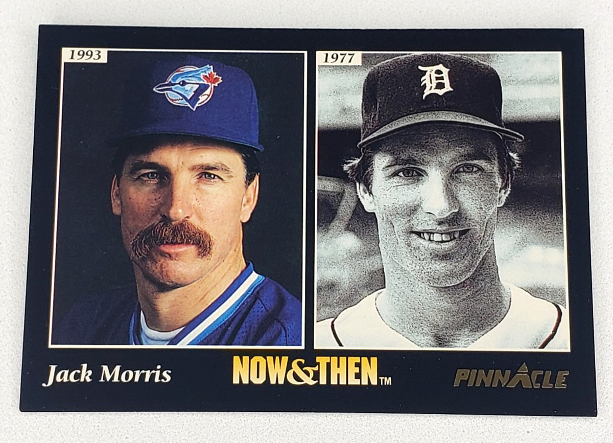1993 Pinnacle Baseball Now & Then Jack Morris #472 Toronto Blue Jays MLB HOF