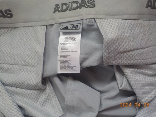 Mens size 36 Adidas Pittsburgh Penguins gray shorts NWOT - Picture 6 of 7