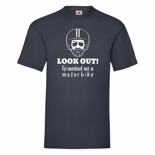 Look Out Grandad On A Motorbike T-Shirt Small-2XL - Picture 3 of 28