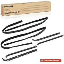 6x Window Sweep & Run Channel Weatherstrip Kit for Ford Bronco 1987-1996 F-150