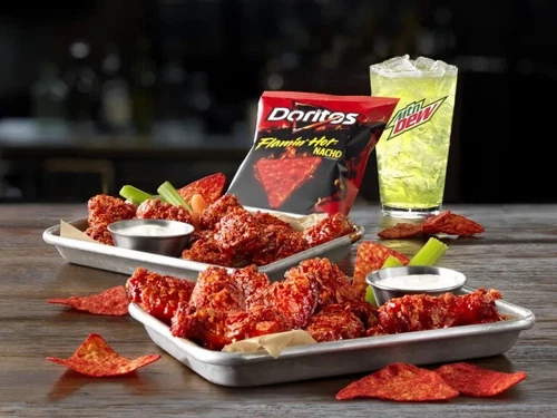 RARE Doritos Flamin’ Hot Nacho Flavored Sauce. Limited Time Exclusive