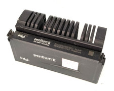 TESTED GOOD VINTAGE INTEL PENTIUM II 266MHZ SLOT 1 CPU WITH HEATSINK RM4-BIN37