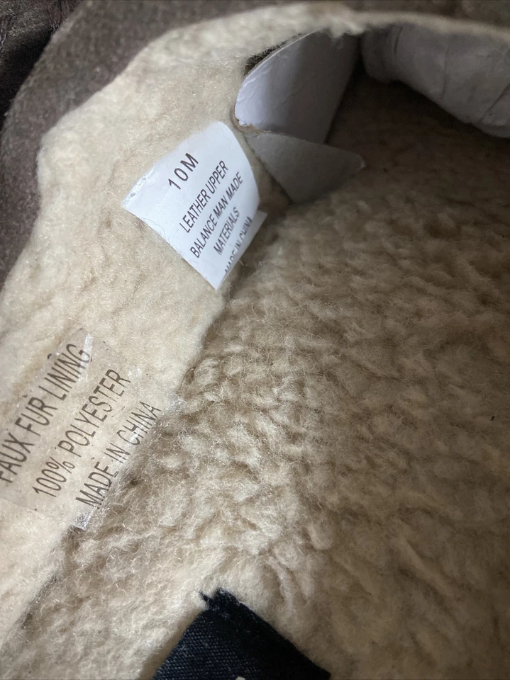 Zapatilla zueco forrada Sherpa gamuza espalda abierta Clarks para hombre marrón oscuro 10 M EE. UU. Foto 4 de 4