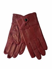Ladies Black Leather Gloves 2 Sizes