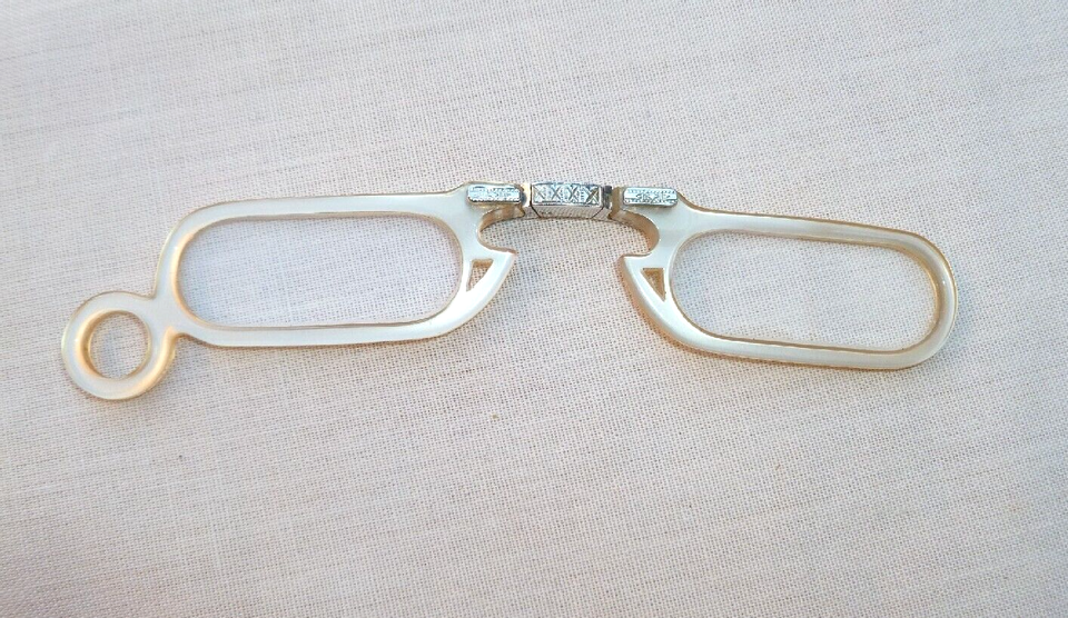 SUPER ANTIQUE ART DECO FOLDING / OPERA GLASSES LEATHER