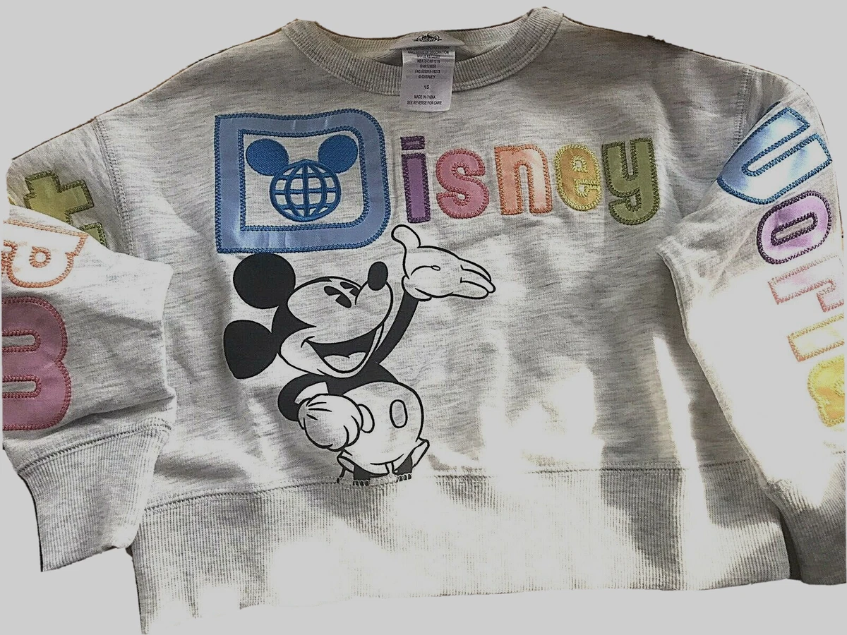 disney world embroidered icons sweatshirt