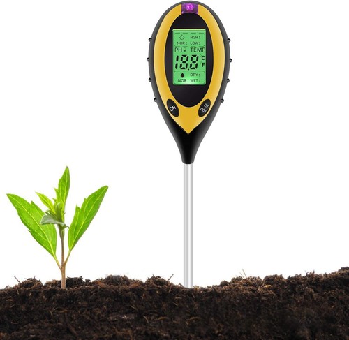 4 IN 1 BODENMESSGERÄT FEUCHTIGKEITSMESSER, SONNENLICHT UND BODEN PH-TESTER METER - Bild 2 von 12