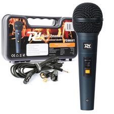 Power Dynamics 173.428 Handheld Microphone With Case & Cable