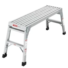 Work Platform Aluminum Step Ladder Drywall Safe ANSI Approved of Capacity 225 LB