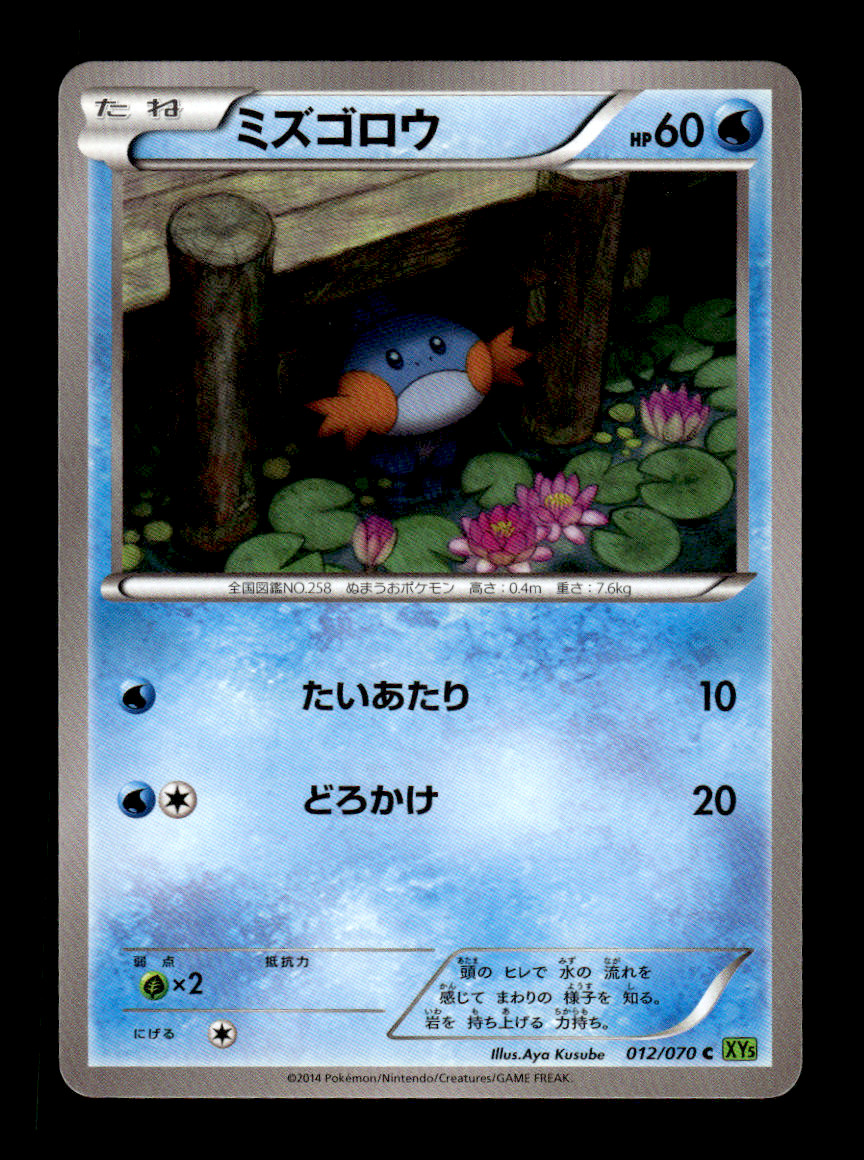 Mudkip 012/070 XY5 Japanese Pokemon Card ~ MP