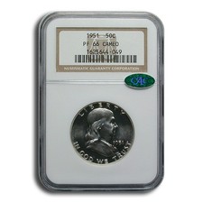 1951 Franklin Half Dollar PF-66 Cameo NGC CAC