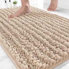 Yimobra Bathroom Rugs Non Slip Washable - Ultra Soft 24" X 17", Light Brown