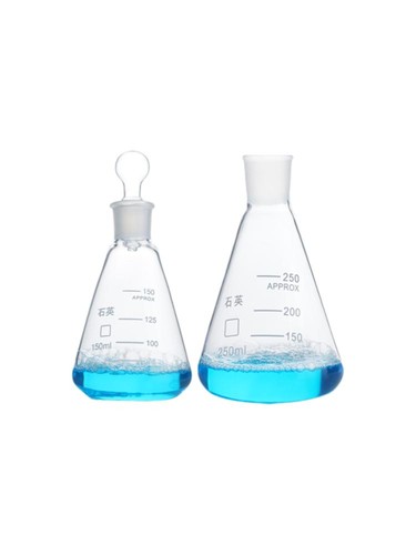 25ml-2000ml Quartz Erlenmeyer Flask Conical Lab Glassware High Temp Supply AU - Picture 5 of 6