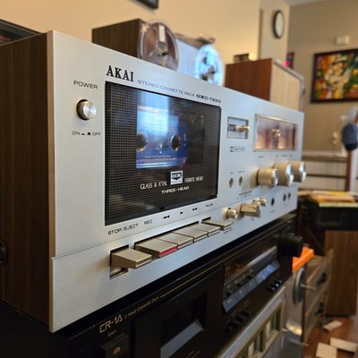 Akai GXC-725D Cassette Deck. NEAR MINT. Fully Serviced. Works