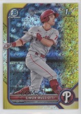 2022 Bowman Yellow Mini-Diamond Refractor 10/75 Simon Muzziotti #BCP-40 7m3