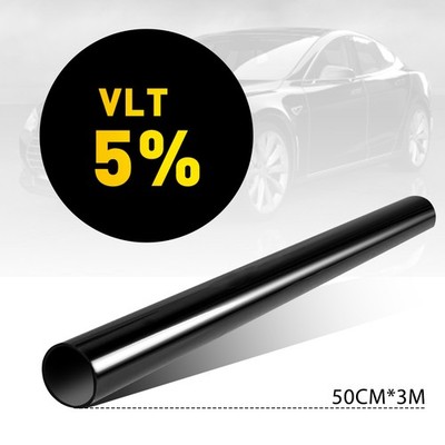 300CM 5% VLT Uncut Roll Window Tint Film 20'' x 10ft Feet Car Home Office Glass