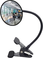 Acrylic Clip On Security Cubicle Mirror 3.75"Personal Safety and Office Desk