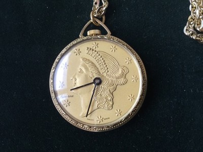 Vintage Lucerne Liberty Kettenuhr topzustand Handaufzug Swiss