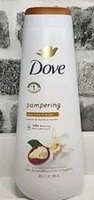 Dove Pampering Shea Butter & Vanilla Body Wash 20 fl oz 24Hr Renewing Moisture
