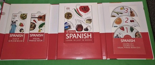 DK Complete Language Pack Spanish Learn 15 Minutes a Day 3 Books And 3 CDs - Picture 3 of 6