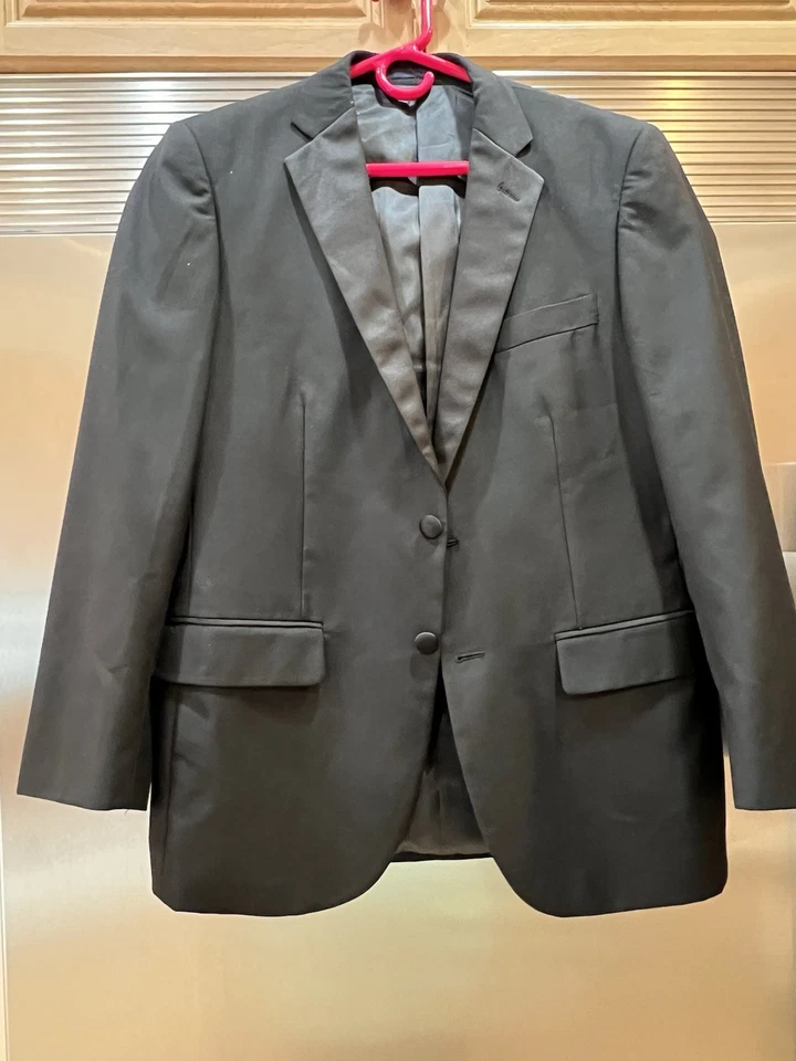 BRYAN MICHAELS TUX JACKET (ONLY) FORMAL BLACK CLASSY JACKET MENS SZ 38S TUXEDO - Image 4 of 4
