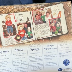 2pks : Creative Memories 7x7 Spargo  Scrapbook Page Refills 12 Sheets each packa