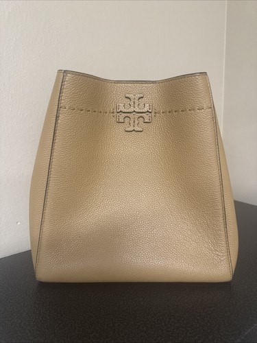 Tory Burch MCGRAW SMALL BUCKET BAG 74956 227 TIRAMISU