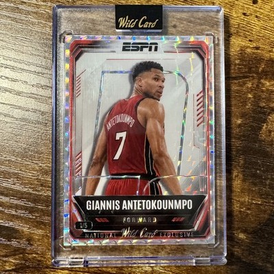 Giannis Antetokounmpo 2026 Wild Card ESPN NSCC Exclusive Miami Heat Jersey /5