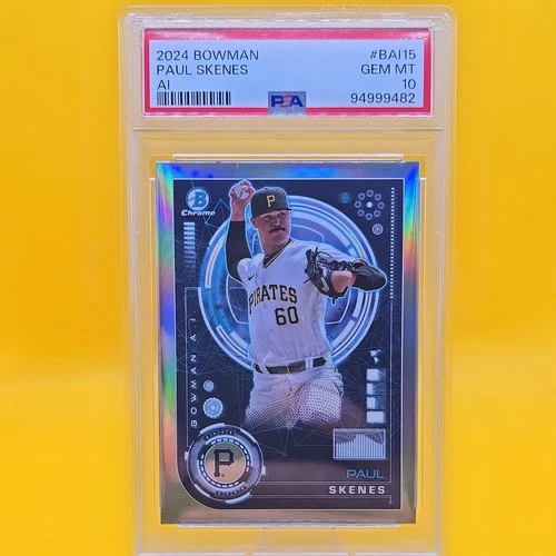 Paul Skenes 2024 Bowman #BAI-15  AI  PSA 10 GEM MT ROOKIE