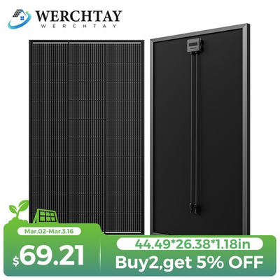 #ad 170W 200W Watt Mono Solar Panel 12V Battery Charging Home RV Off Grid Boat Power $70.99