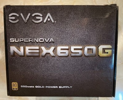 NEW EVGA 120-G1-0650-XR SUPERNOVA 650 GI 650-WATTS 80 PLUS GOLD POWER SUPPLY