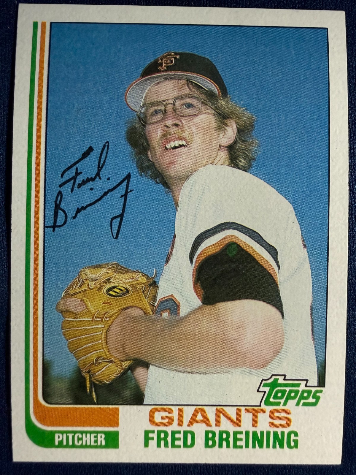 1982 TOPPS #144 FRED BREINING (SAN FRANCISCO GIANTS) ROOKIE BASEBALL CARD