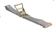 Cargo 220RSEF 2 pollici x 20 piedi E binario cricchetto cinghia di fissaggio argento 3000 libbre test