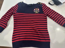 Women  s Vintage Ralph Lauren Nautical Sweater Size Small