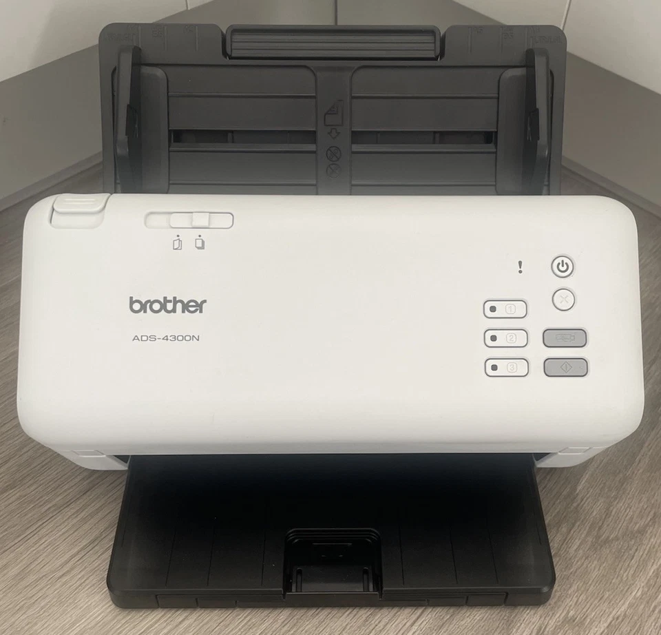 Brother ADS-4300N A4 USB / LAN Scanner   Duplex with both trays, PSU and USB - Image 3 of 4